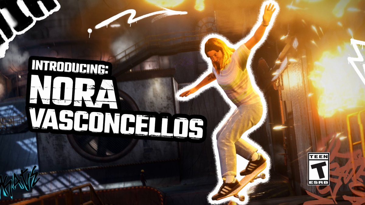 Nora Vasconcellos | Behind The Scenes of Tony Hawk’s™ Pro Skater™ 3 + 4 NEW SKATER ALERT! 🚨Nora Vasconcellos joins the list of new Pros shredding it up in Tony Hawk's™ Pro Skater™ 3 + 4, available July 11!