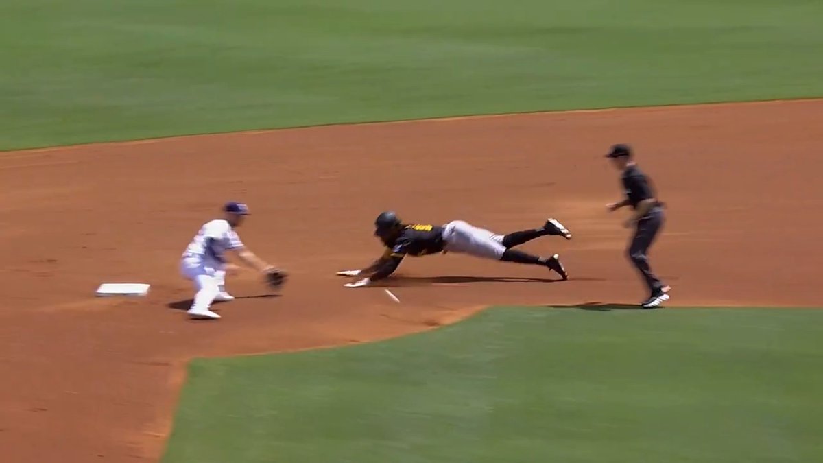 Oneil Cruz has six stolen bases through the first seven Pittsburgh Pirates games of the season 🏴‍☠️