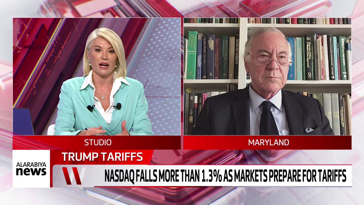 'Is there any silver lining to the tariffs?' "No, not at all. This isn't Liberation day, this is Doom Loop day" Steve Hanke, Professor of Applied Economics, explains why Donald Trump's mass-tariff plan is only a negative for everyone involved. #Tariffs