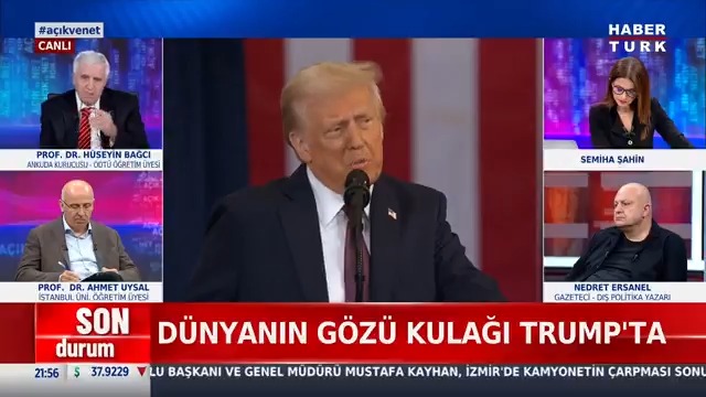 Dünyanın gözü kulağı Trump'ta... Trump dünyayı sarsacak mı? ODTÜ Öğretim Üyesi Prof. Dr. Hüseyin Bağcı (Prof. Dr. Hüseyin Bağcı) #AçıkveNet'te yorumladı.