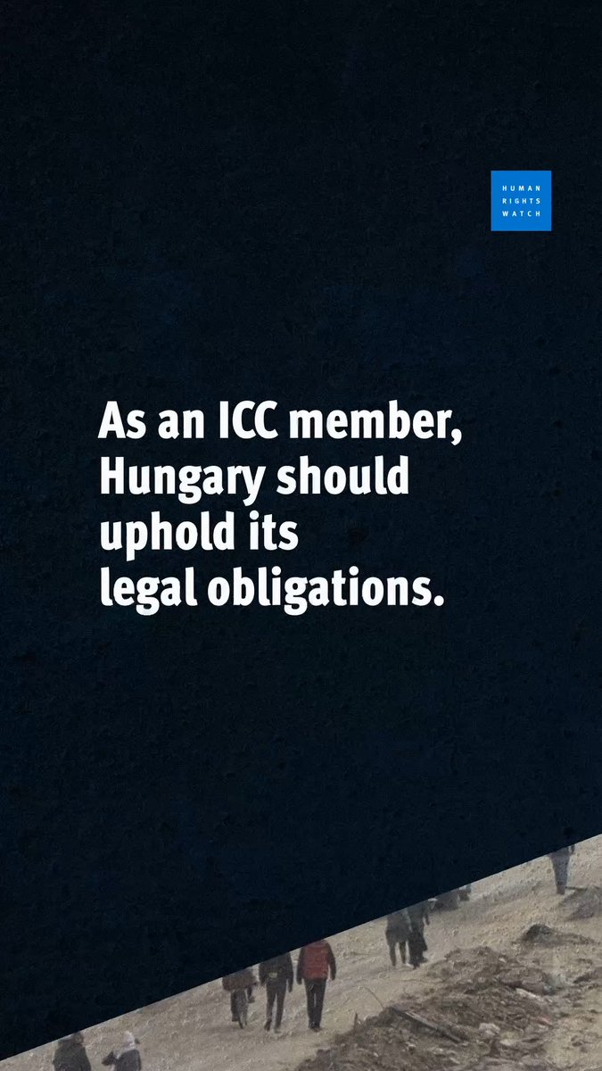 Israeli Prime Minister Benjamin Netanyahu has been invited to visit Hungary this week despite the ICC arrest warrant against him on allegations of war crimes and crimes against humanity in Gaza. Hungary should abide by its obligations as an ICC member country and arrest Netanyahu should he enter the country.