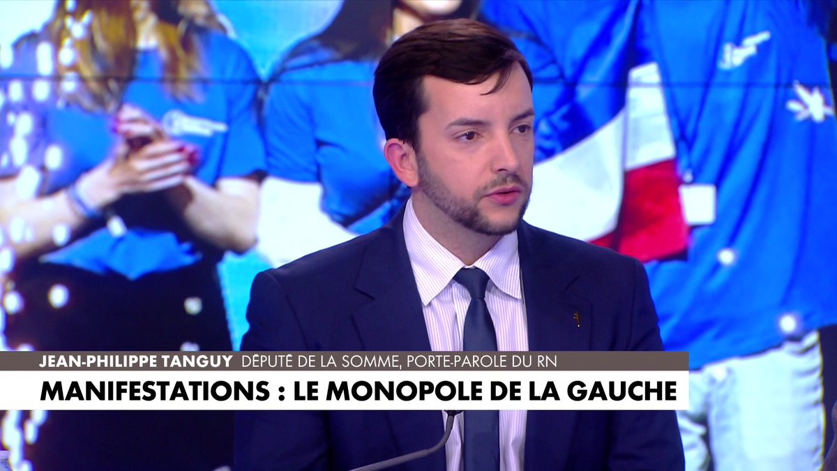 Jean-Philippe Tanguy : «Une certaine gauche a considéré qu'elle avait le monopole de la rue», dans #100%Politique