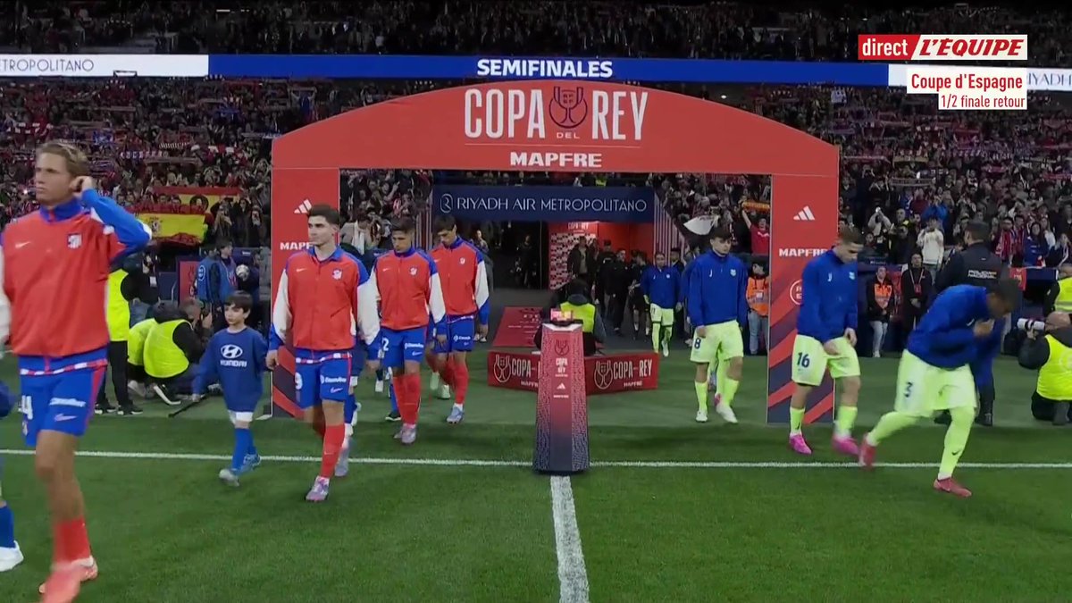 🏆🇪🇸 Suivez en direct sur la chaine L'Equipe la demi-finale retour de la Coupe du Roi entre l'Atlético de Madrid et le FC Barcelone : #lequipeFOOT