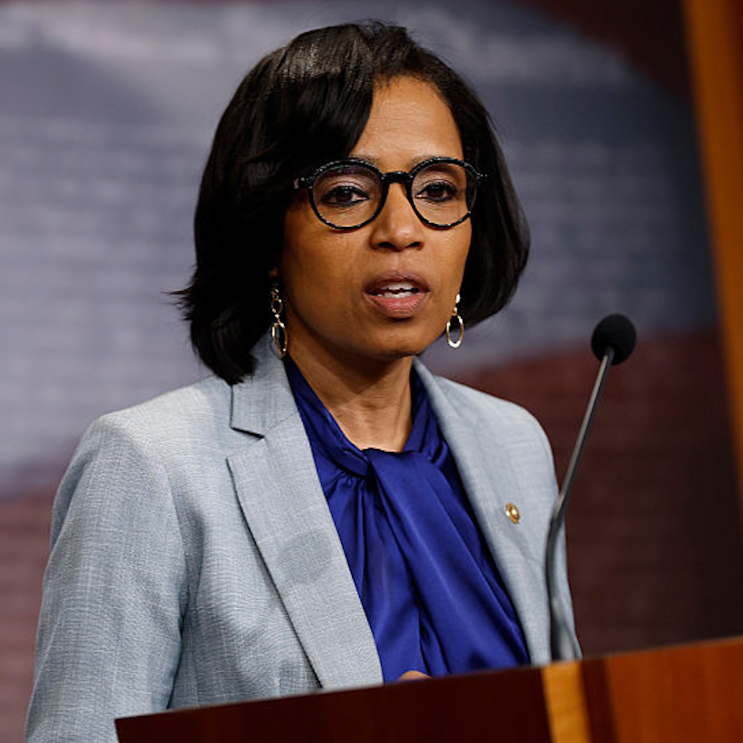 Senator Angela Alsobrooks claimed President Donald Trump's "Liberation Day" tariffs will only benefit billionaires. "None of his policies, including these tariffs, anticipate any relief for hard-working and middle-class families." Read more: