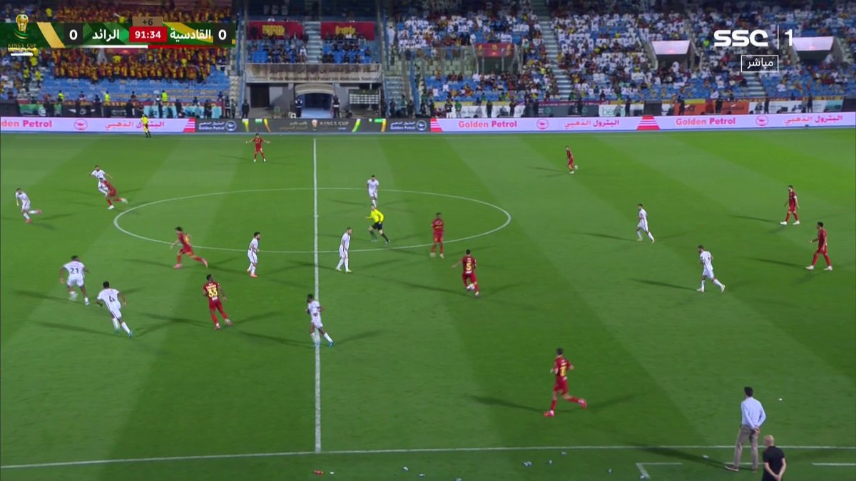 هدددددف!⚽ بالوقت القاتل.. أوباميانغ يسجل أول أهداف القادسية⚽🔥 القادسية 1 × 0 الرائد #كأس_خادم_الحرمين_الشريفين #القادسية_الرائد | #SSC