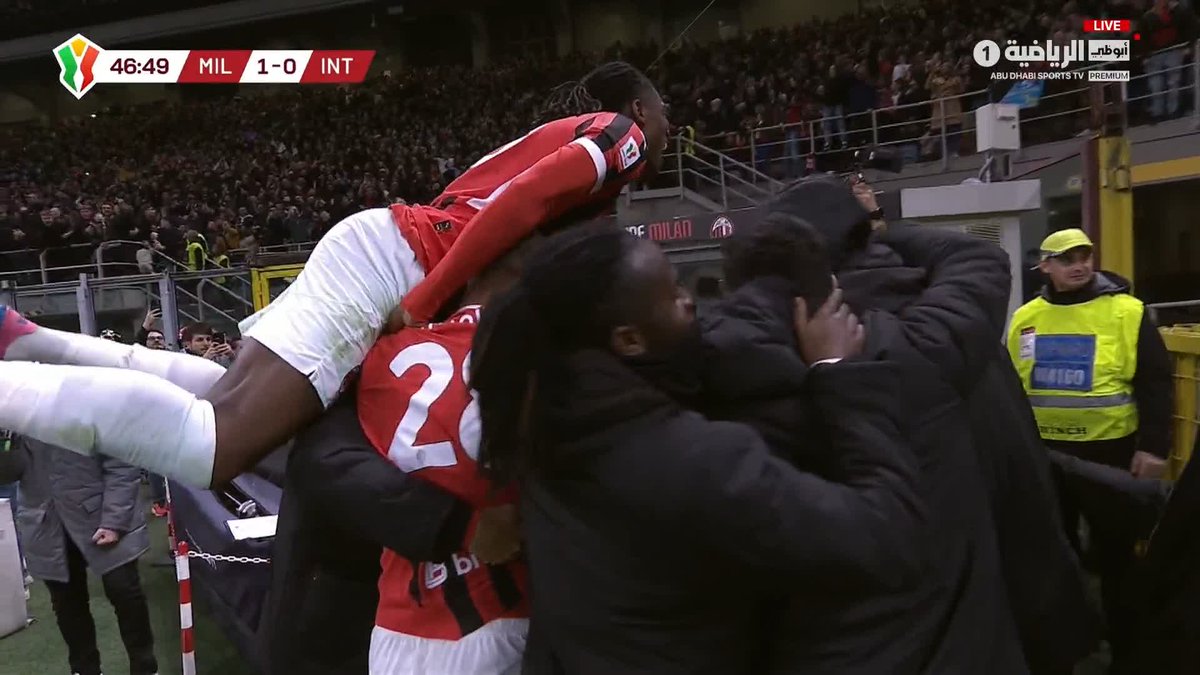 🚨🚨🚨🚨🚨🚨🚨🚨🚨🚨🚨 ميلان يتقدم في الديربي اليوم من أبراهام! ميلان 1-0 انتر
