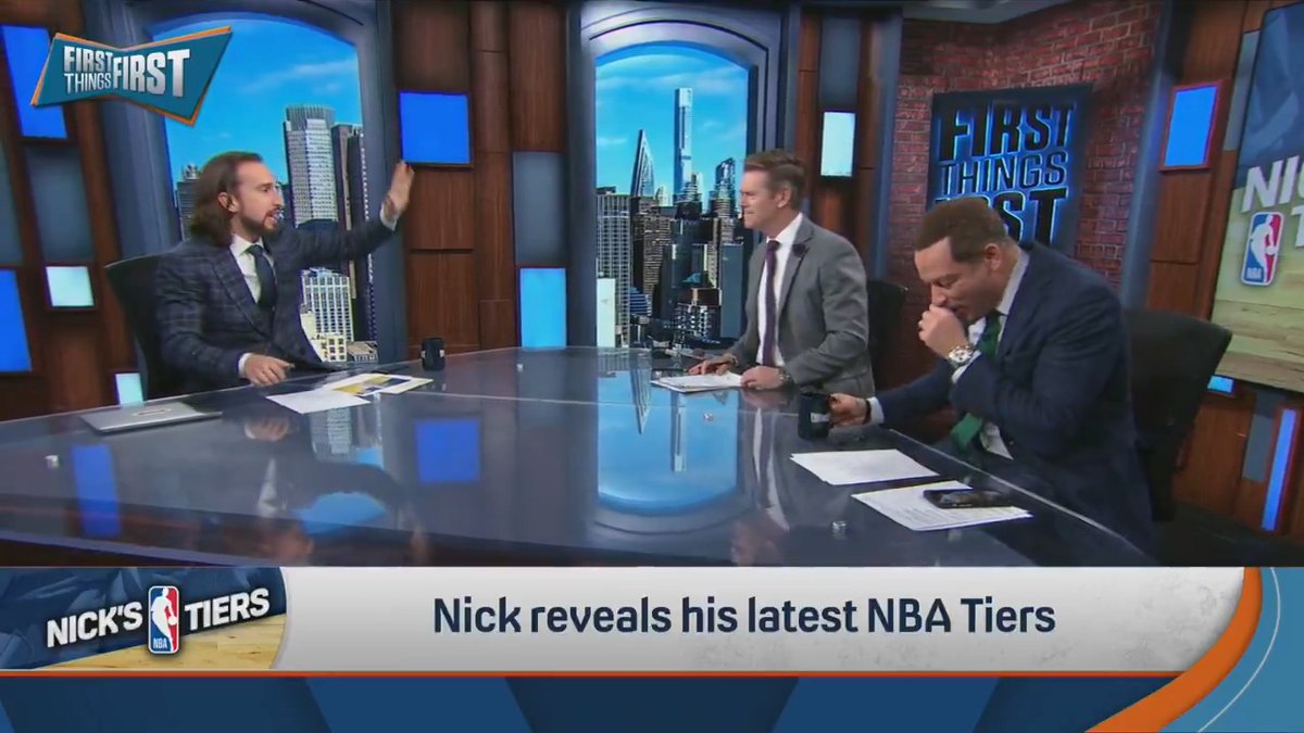 Another chaotic NBA Tiers intro 😅 nick wright | Wildes | Chris Broussard
