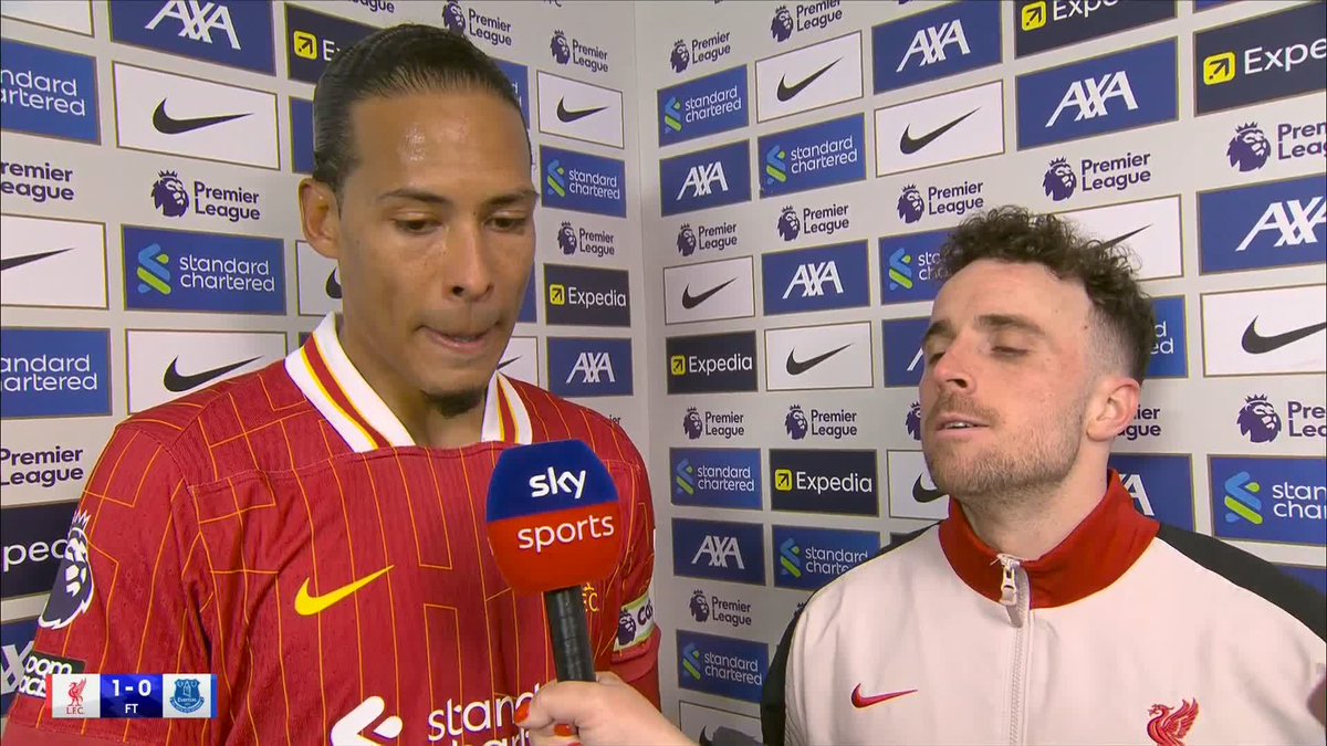 "We worked so hard to be in this position... we have to keep going" 💪 Virgil van Dijk on Liverpool taking another big step towards Premier League glory with their Merseyside derby win 💬
