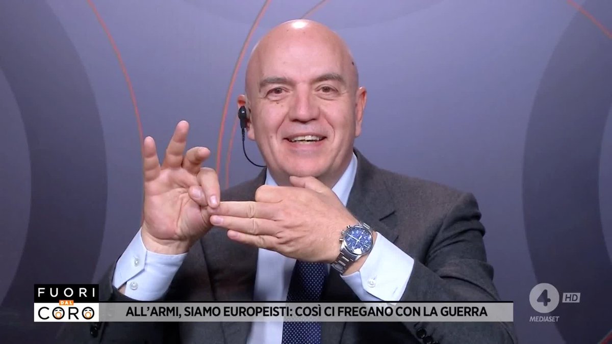 "Quelli dell'Unione europea sono dei prestigiatori!" Marco Rizzo a #Fuoridalcoro Marco Rizzo