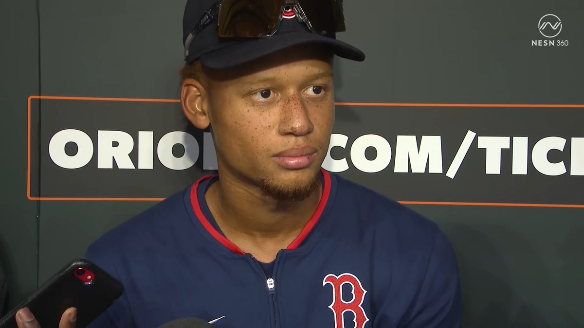 Kristian Campbell speaks following his extension news 🗣️ ⬇️ "A winning city, a winning culture, a winning people. Definitely fortunate. I'm looking forward to being in Boston... They developed me from day one." #RedSox