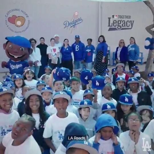 The Dodgers, Dodgers Foundation and Will and Cara's Catching Hope Foundation, kicked off the 2025 LA Reads program by reading to students at Manhattan Place Elementary. They also introduced the Dodgers Reading Champions challenge and the second of three World Series Legacy projects.