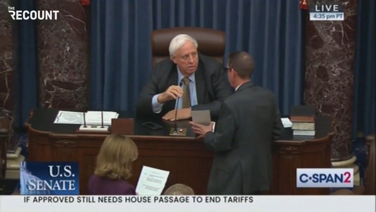 51-48: The Senate passes a resolution to block Trump's tariffs on Canada. 4 Republicans joined Democrats in voting yes: • Susan Collins • Mitch McConnell • Lisa Murkowski • Rand Paul The measure is not expected to get a vote in the House.