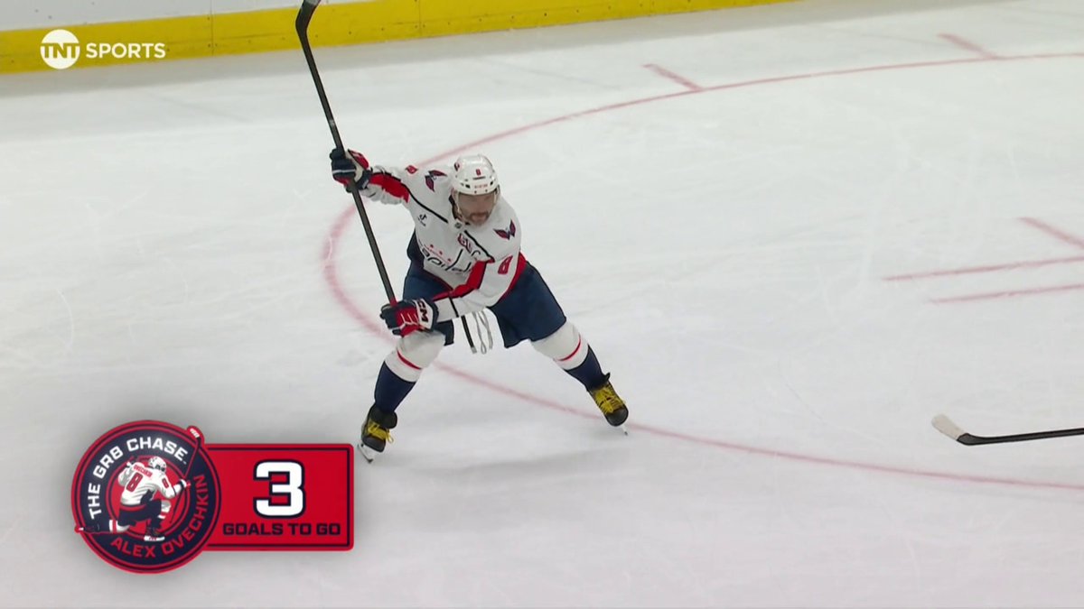 THREE. GOALS. LEFT. 😱 Alex Ovechkin is getting closer and closer to the all-time NHL goals record 🔥