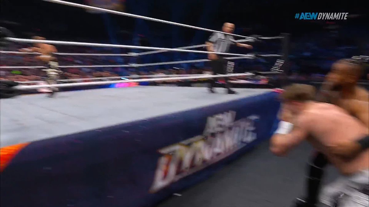 Blake Christian with an INCREDIBLE stomp! Watch #AEWDynamite LIVE on TBS + Max! Will Ospreay • ウィル・オスプレイ | Kevin Knight ケビン・ナイト | Blake Christian ブレイク・クリスチャン | BigShottyLee