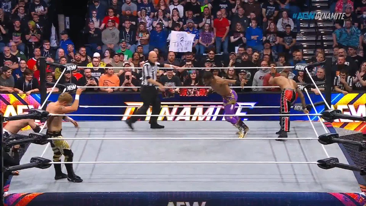 Kevin Knight in on fire! Watch #AEWDynamite LIVE on TBS + Max! Will Ospreay • ウィル・オスプレイ | Kevin Knight ケビン・ナイト | Blake Christian ブレイク・クリスチャン | BigShottyLee