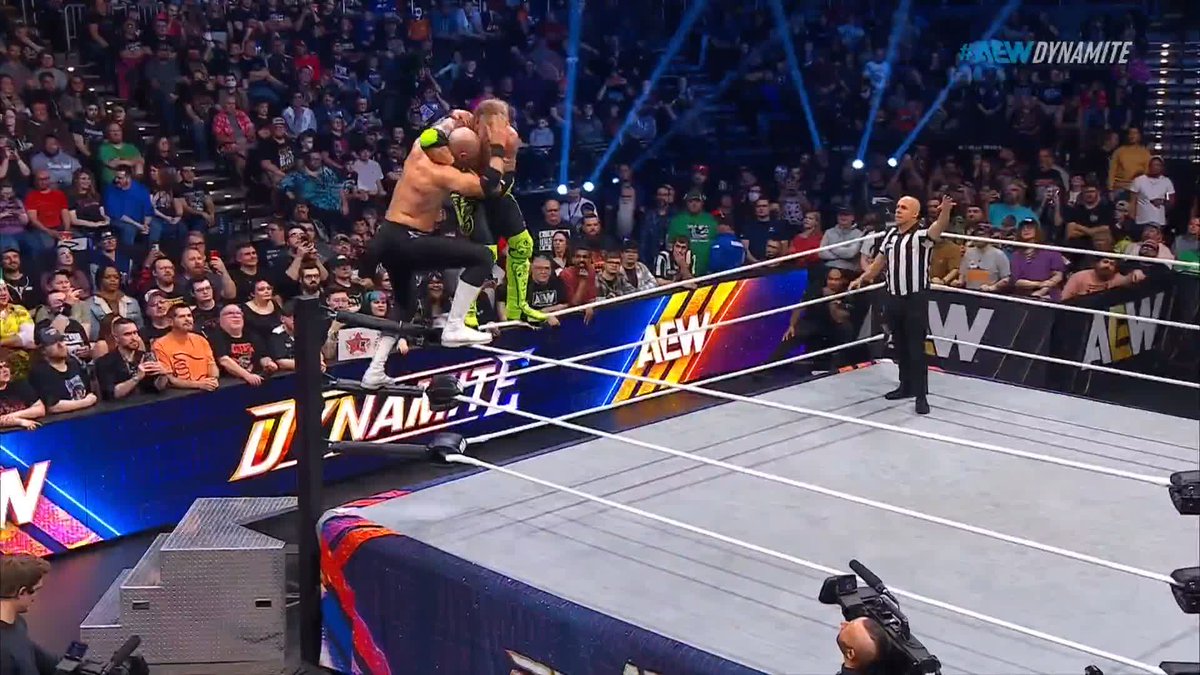 Cope with the diving bulldog! Watch #AEWDynamite LIVE on TBS + Max! Adam Copeland | Swiss