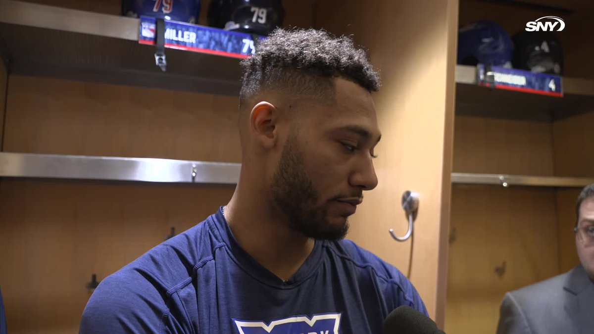 "He's a really skilled player and excited to see what he's capable of." K'Andre Miller shares his first impressions of Gabe Perreault: