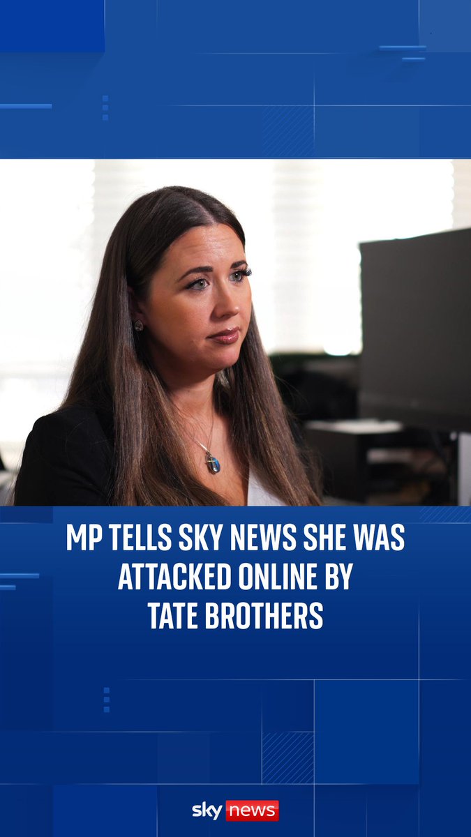 Alliance party MP Sorcha Eastwood said she was attacked online by the Tate brothers after she participated in a debate in the House of Commons about violence against women Read more: