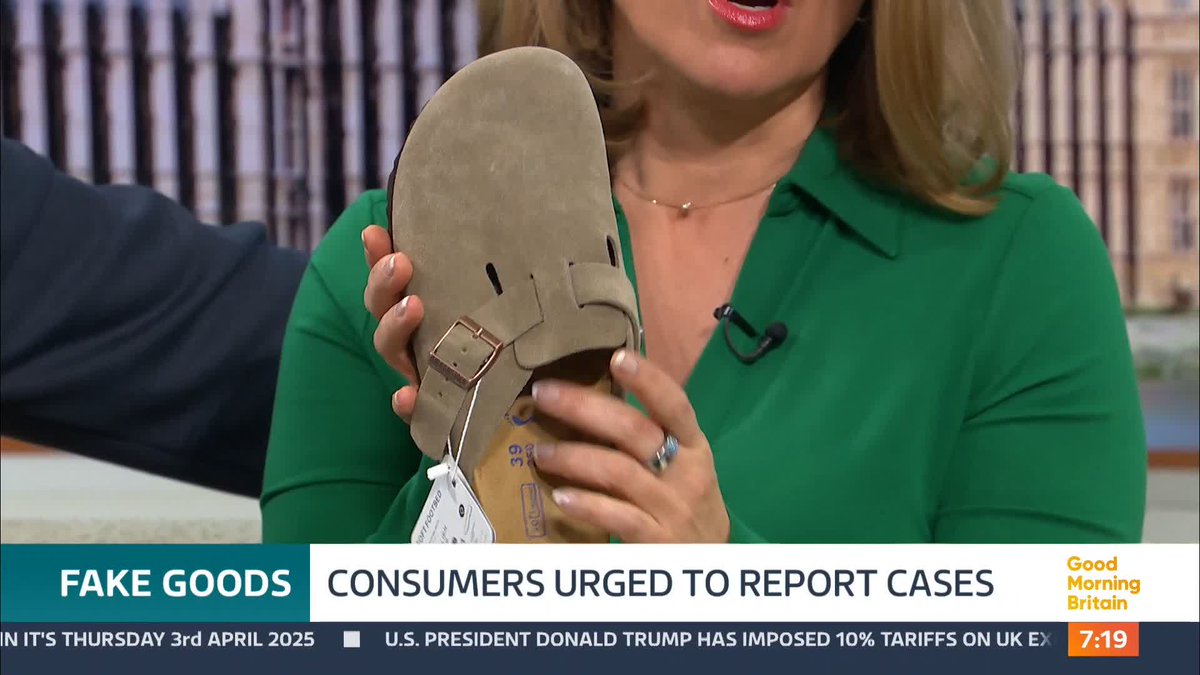 Phil Lewis, from the Anti-Counterfeiting Group, reveals to Susanna Reid how to spot a counterfeit product from a second-hand site.