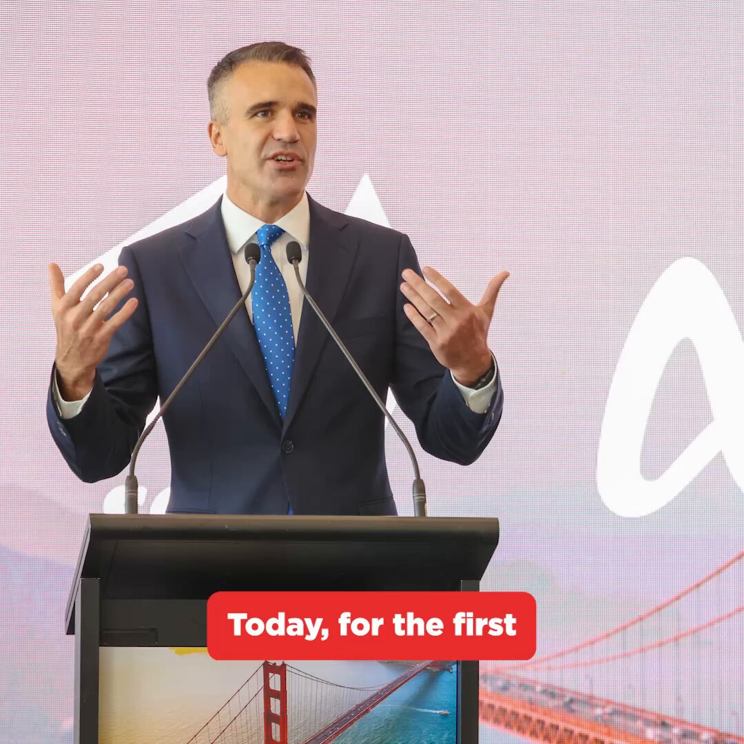 For the first time in our State’s history, we’re going to have a direct flight to the world’s largest economy.