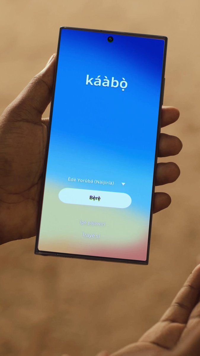 With the Galaxy S25, Grandma can now navigate her phone effortlessly in Yoruba, staying connected with her favourite granddaughter, because language should never be a barrier. ✨ Available at all authorized Samsung stores nationwide #WeSpeakYourLanguage #GalaxyS25
