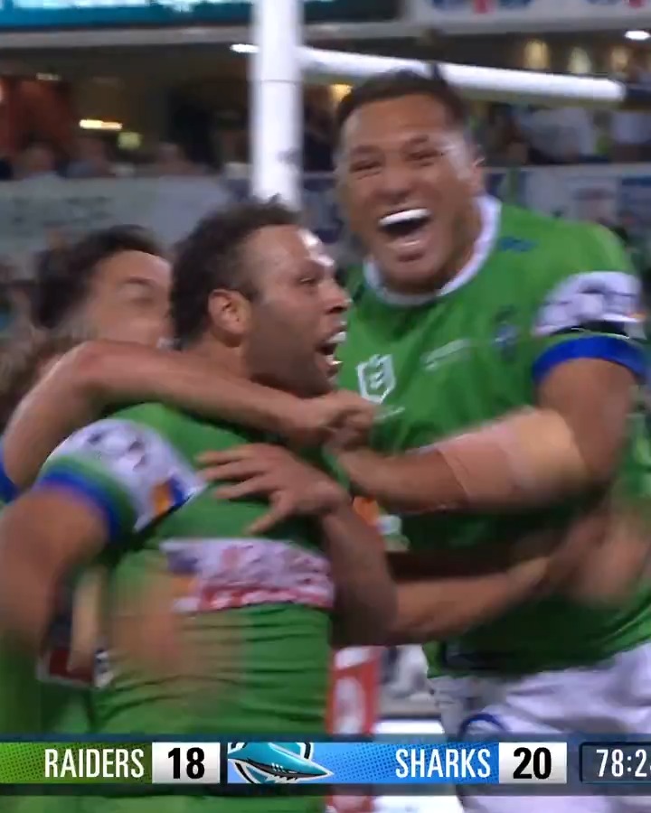 The match winner!!! #WeAreRaiders #ForkYeah