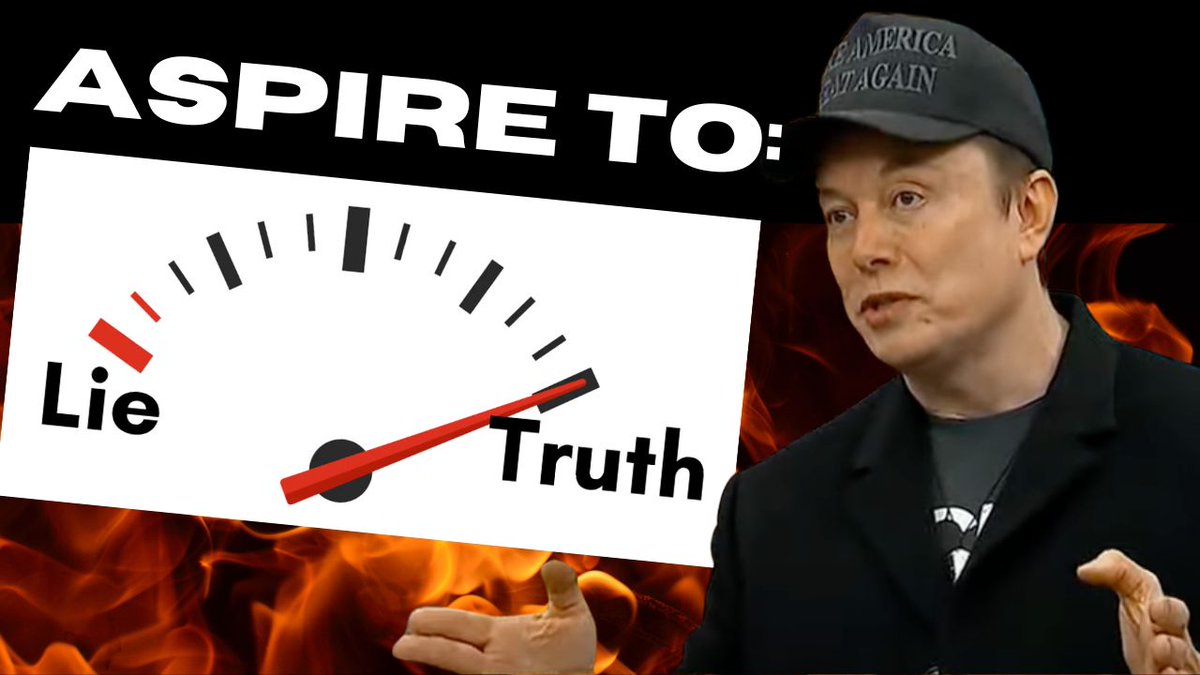 🚨Latest video!🚨 ASPIRE TO BE HONEST (I’M NEVER LYING AGAIN) Did you know Elon’s lifelong commitment to truth? Thank you for supporting truth-seeking original content on 𝕏. I wonder if Elon Musk would like this? Always posted to 𝕏 first.