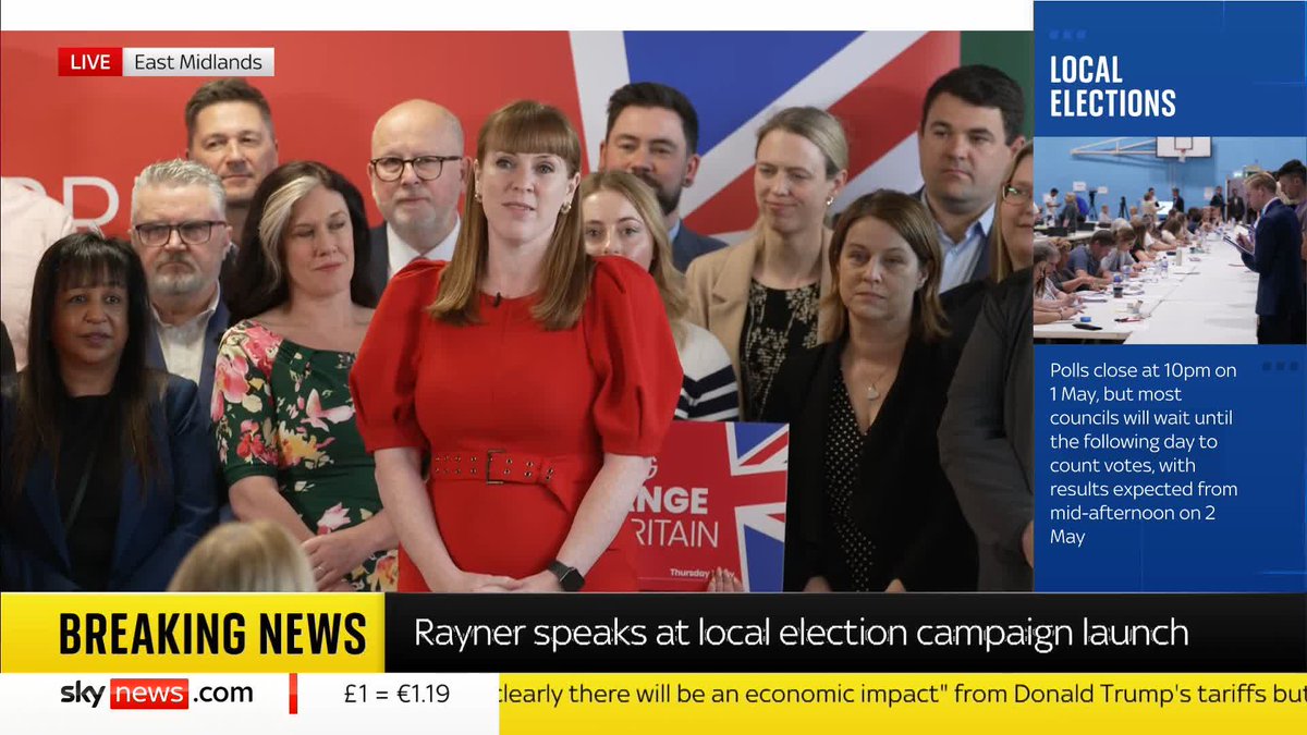 Speaking at Labour's local election campaign launch, Deputy Prime Minister Angela Rayner says 'cleaning up the Tories' mess will take time'. 📺 Sky 501, Virgin 602, Freeview 233 and YouTube
