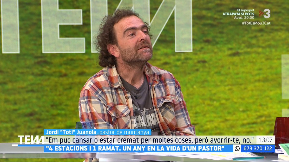🔴 "Es fa un relat antagonista entre món urbà i món rural, però ens necessitem els uns als altres. Hem de tenir una visió comuna de país", Toti (Toti), pastor de muntanya #TotEsMou3Cat