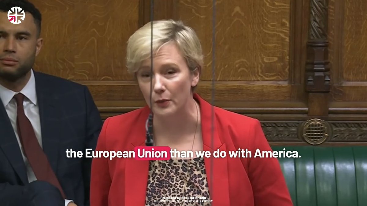 "We do 5X more business with the EU than we do with US... Could the Secretary of State set out what this means for his negotiations on the EU reset?" stellacreasy Business & Trade Minister Jonathan Reynolds responds by saying it will be an "ambitious EU reset on a trade basis"