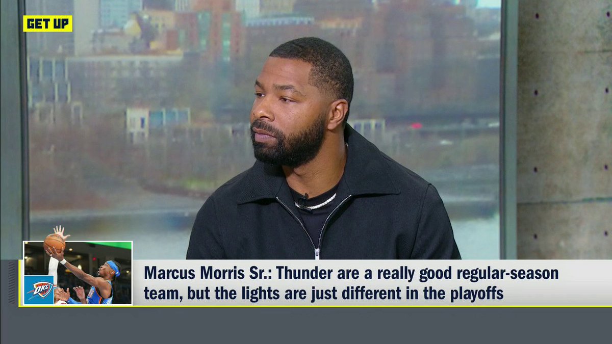 Marcus Morris doesn't believe the Thunder are "deep enough" to win an NBA title this year 👀