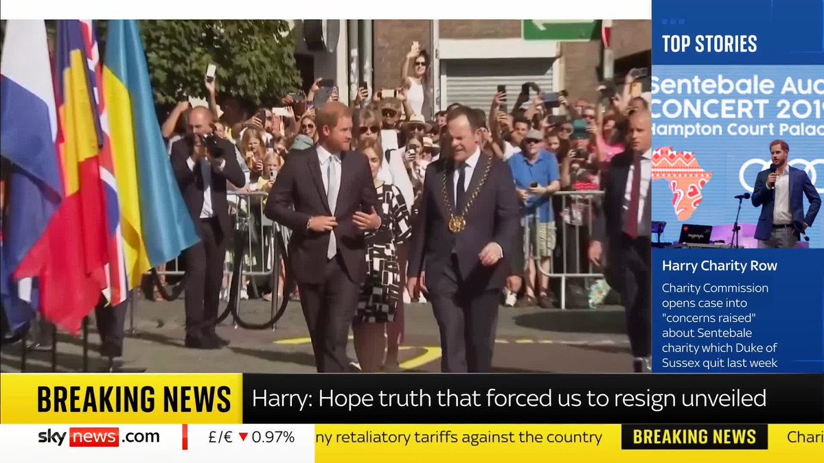 BREAKING: The UK's charity watchdog has said it has opened a case into "concerns raised" about Sentebale - the charity set up by Prince Harry. He quit as patron last week amid a boardroom battle. 📺 Sky 501, Virgin 602, Freeview 233 and YouTube