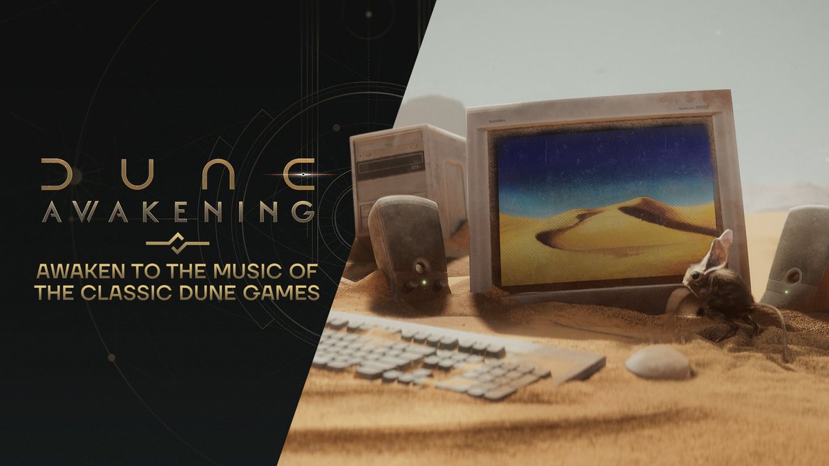 You can play #DuneAwakening while listening to the original Dune I & II music from the 90s! 🎶 The Dune II: Battle for Arrakis and the Dune: Spice Opera Remastered soundtracks are coming to the Dune: Awakening in-game radio. Learn more about the in-game radio: