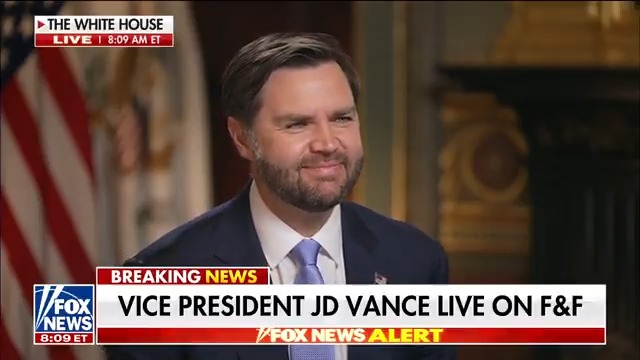 FULL INTERVIEW: Vice President JD Vance sits down with Lawrence Jones III for an in-depth interview on the newly implemented tariffs, immigration, Elon, and if he's eyeing a run in 2028. | FOX & Friends