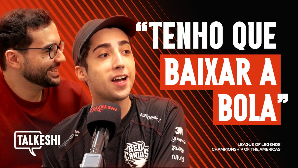 "Tenho que baixar a bola e mostrar que tô com vontade" O Mago foi o primeiro convidado do Talkeshi nessa Etapa da #LTASul e falou tudo, desde o histórico Top 1 às expectativas para enfim estrear no Tier 1 Assista ao programa abaixo 👇