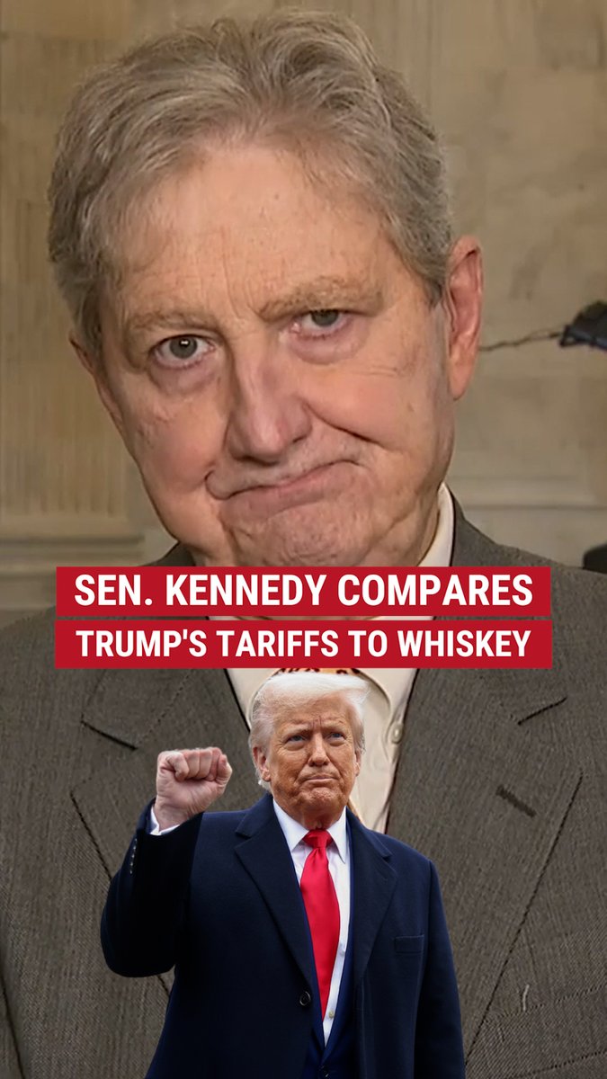 TARIFFS 'ON THE ROCKS': John Kennedy compares President Trump's reciprocal tariffs to finding just the right amount of whiskey for the evening.