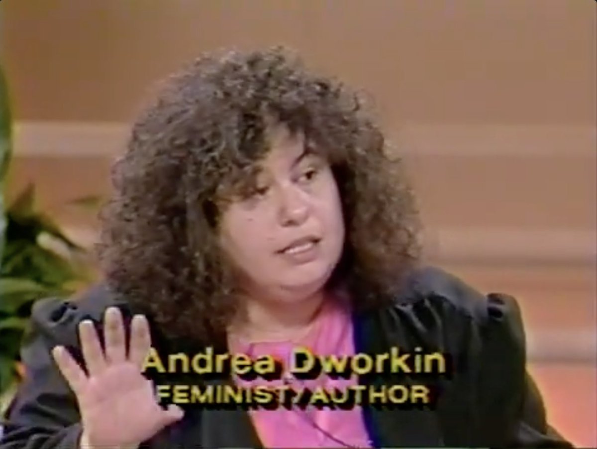 Andrea Dworkin talks Intercourse on Donahue, 1987 This is so relevant to today, it's ridiculous