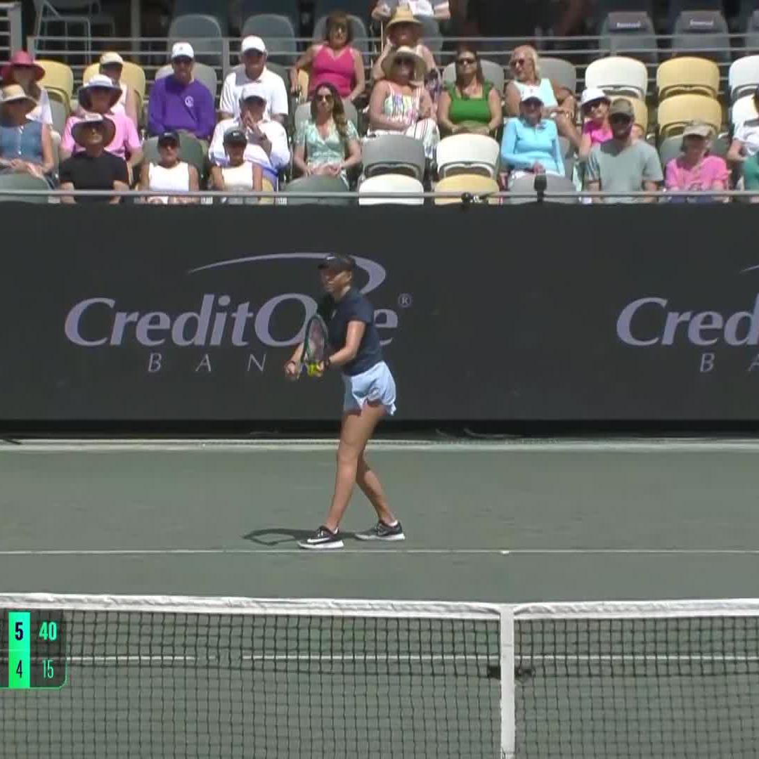 Awesome from Amanda 🔥 A powers past Putintseva 6-4, 6-4! #CharlestonOpen