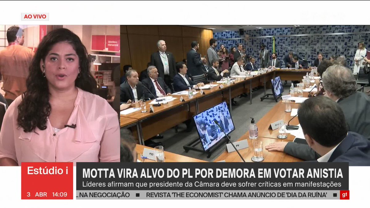 Hugo Motta vira alvo do PL por demora em votar a anistia. Líderes afirmam que presidente da Câmara deve sofrer críticas em manifestações. Saiba mais com Juliana Braga. ➡ Assista ao #Estúdioi: #GloboNews