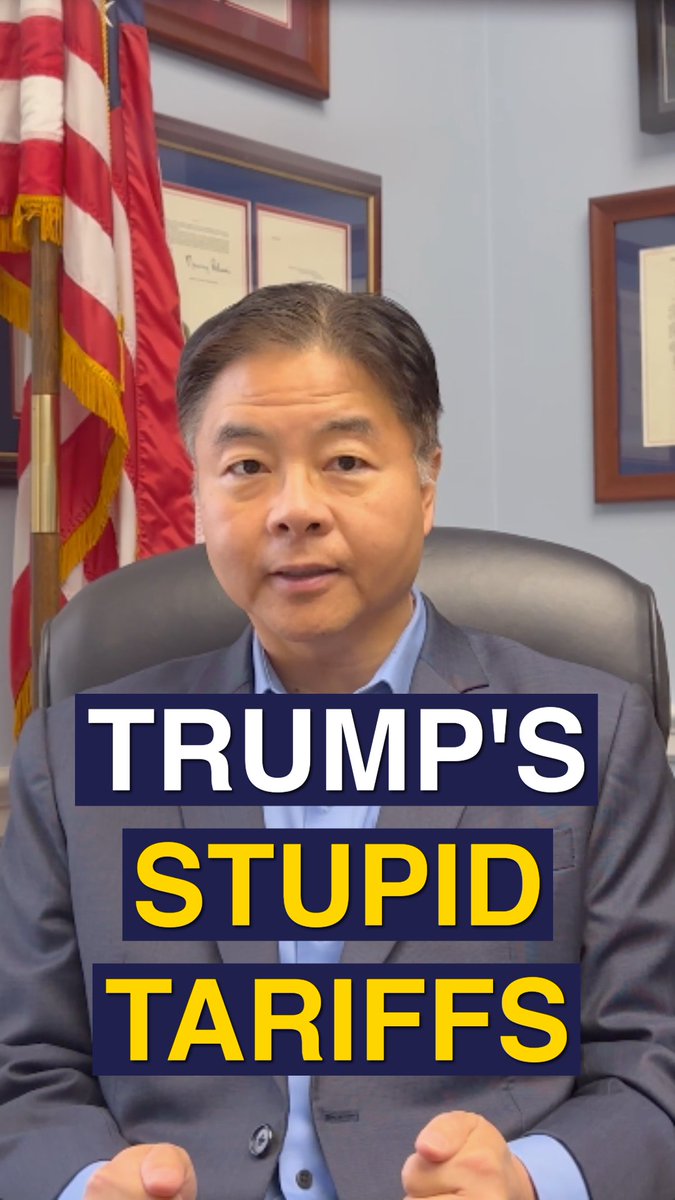 House Republicans must put legislation on the floor to stop these stupid Trump Tariffs.