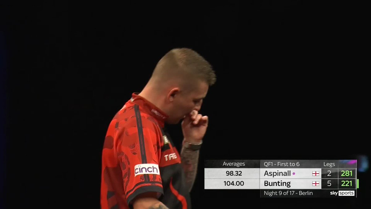 BUNTING GETS OVER THE LINE! Stephen Bunting is a winner in the Premier League for the first time in a decade, as he dispatches of Nathan Aspinall, beating him 6-2! ๐บ #PLDarts