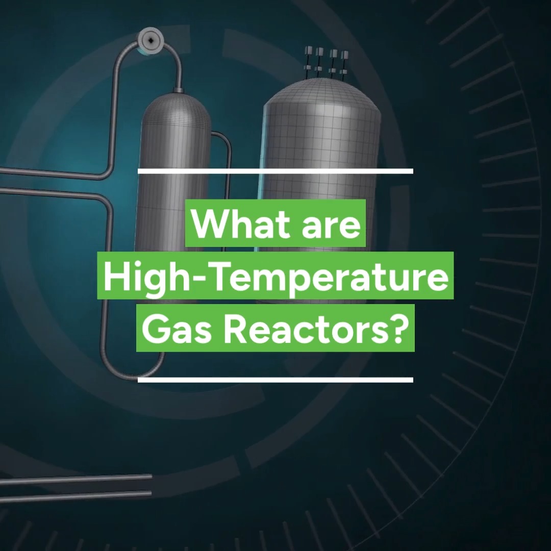 BRINGING THE HEAT🔥 High-temperature gas reactors are under development in the U.S. and can efficiently produce high heat for reliable and secure electricity generation or process heat for manufacturing.