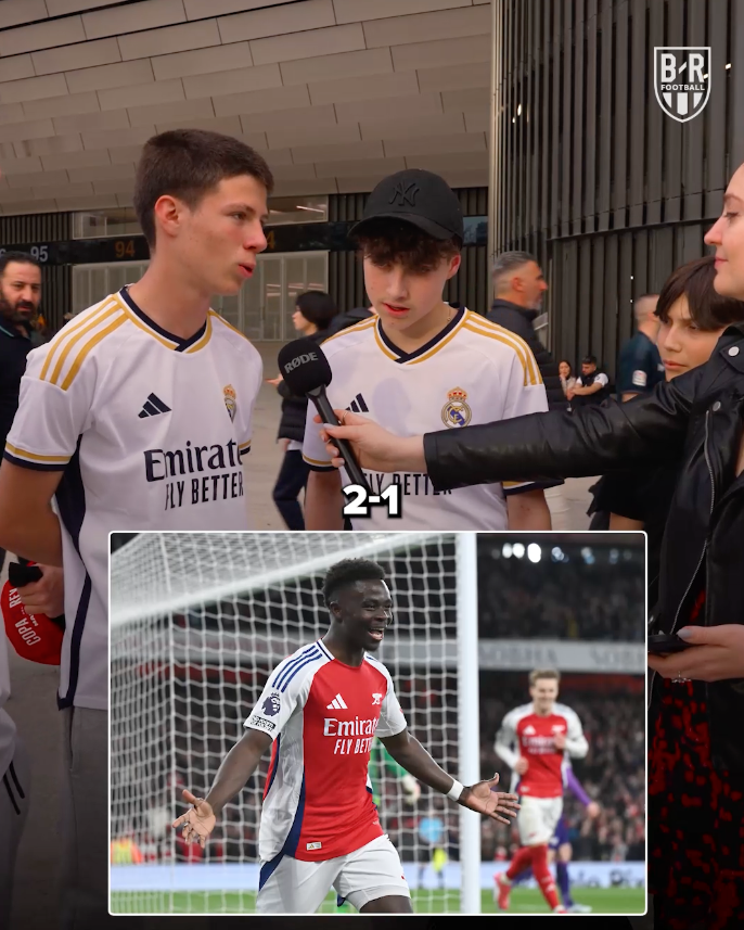 Real Madrid fans make their predictions ahead of facing Arsenal in the Champions League quarterfinals 🔮