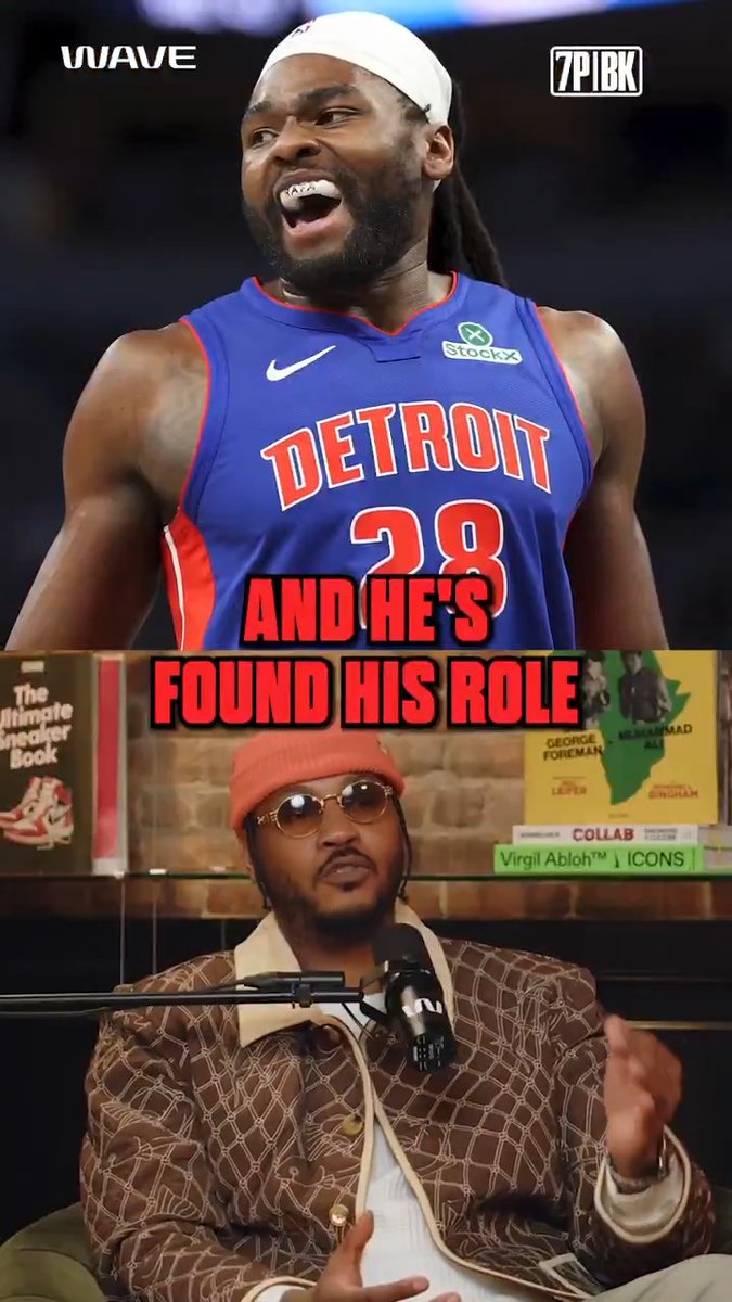 Isaiah Stewart's energy is NEEDED for Detroit &amp; the NBA but in a controlled chaos way 😂 Melo: "That part of the game is missing. Every decade always had that guy."