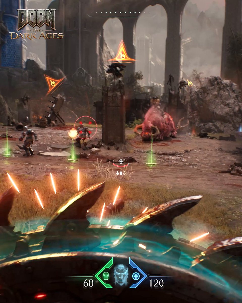 Check out this exclusive gameplay clip of #DOOM: The Dark Ages launching May 15. #RTXOn