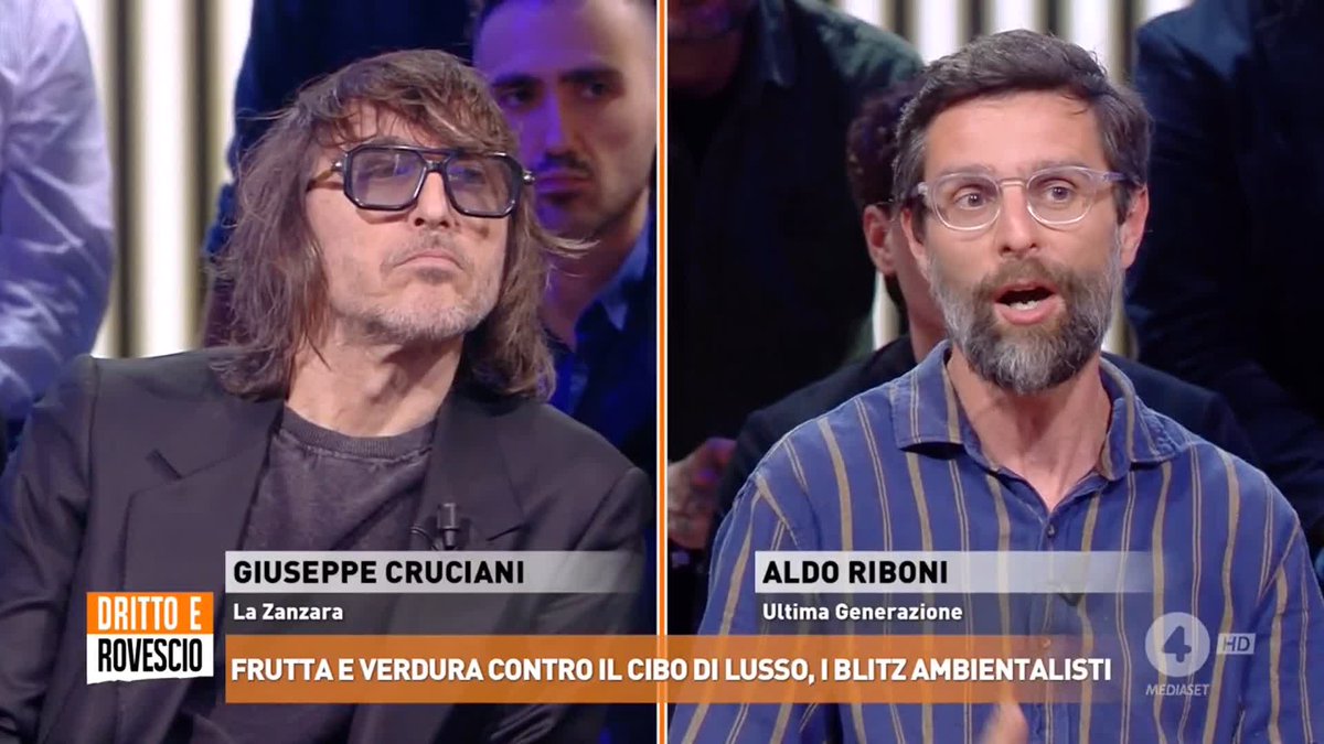 Aldo Riboni di Ultima Generazione: "Il problema è che ci vuole un giusto prezzo per il cibo e se con il mio stipendio non posso scegliere cosa comprare, non sono libero" Cosa ne pensate? #DrittoeRovescio in diretta su #Rete4
