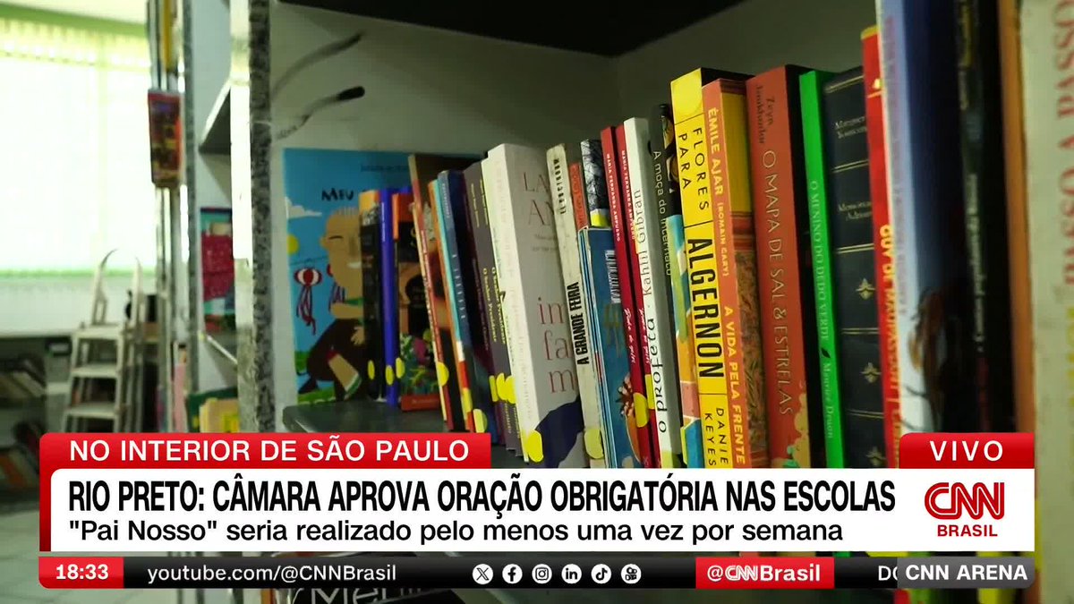 Cidade do interior de São Paulo aprova obrigatoriedade de oração nas escolas; assista #CNNArena