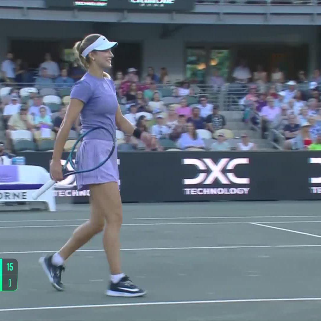 Kalinskaya with the touch 🤌 #CharlestonOpen