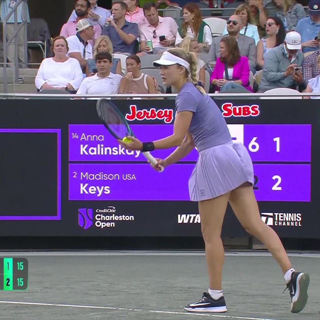 Kalinskaya is there!! 😮 #CharlestonOpen