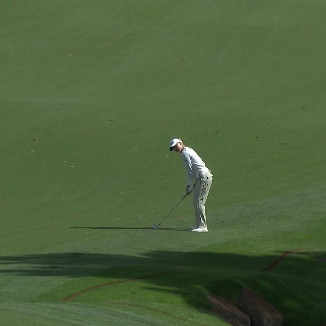 Charley Hull holes out for eagle!!